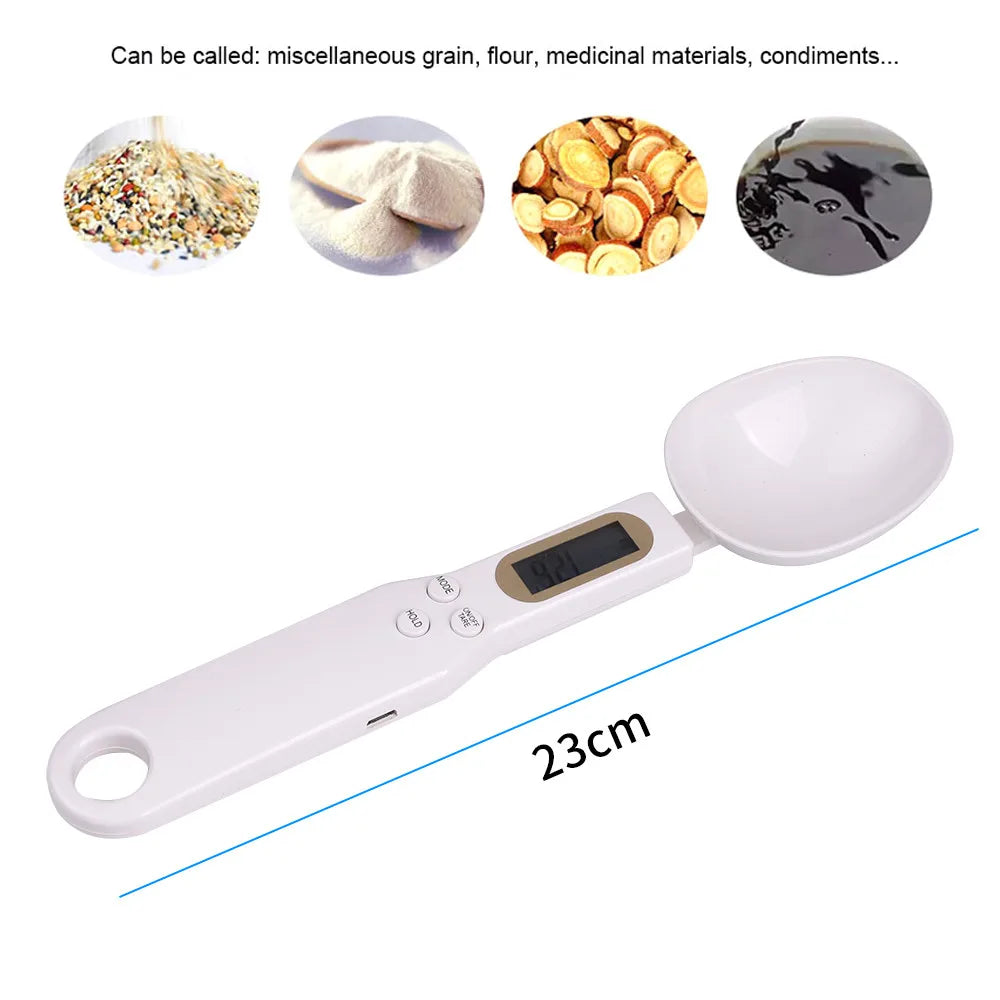 New 500g/0.1g measuring Scale LCD Digital Kitchen Measuring Spoon Electronic Food Weight Spoon Scale Cake baking accessories