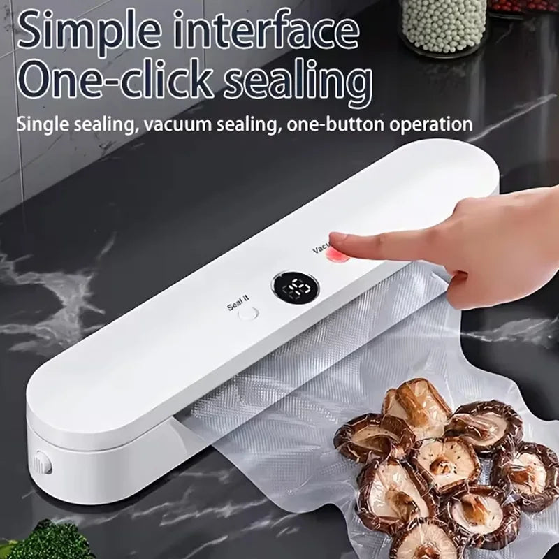 Automatic Vacuum Sealer Machine For Food Storage With 10pcs Free Food Saver Bags 220v Sealing Machine For Vacuum Package