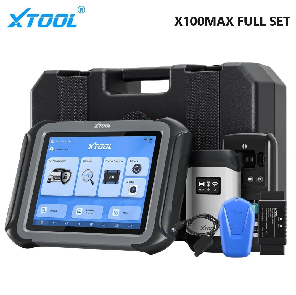 XTOOL X100 MAX Full Set IMMO Key Programmer All Key Lost Car Diagnostic Tools ECU Coding Key Generator With CAN FD DOIP Topology