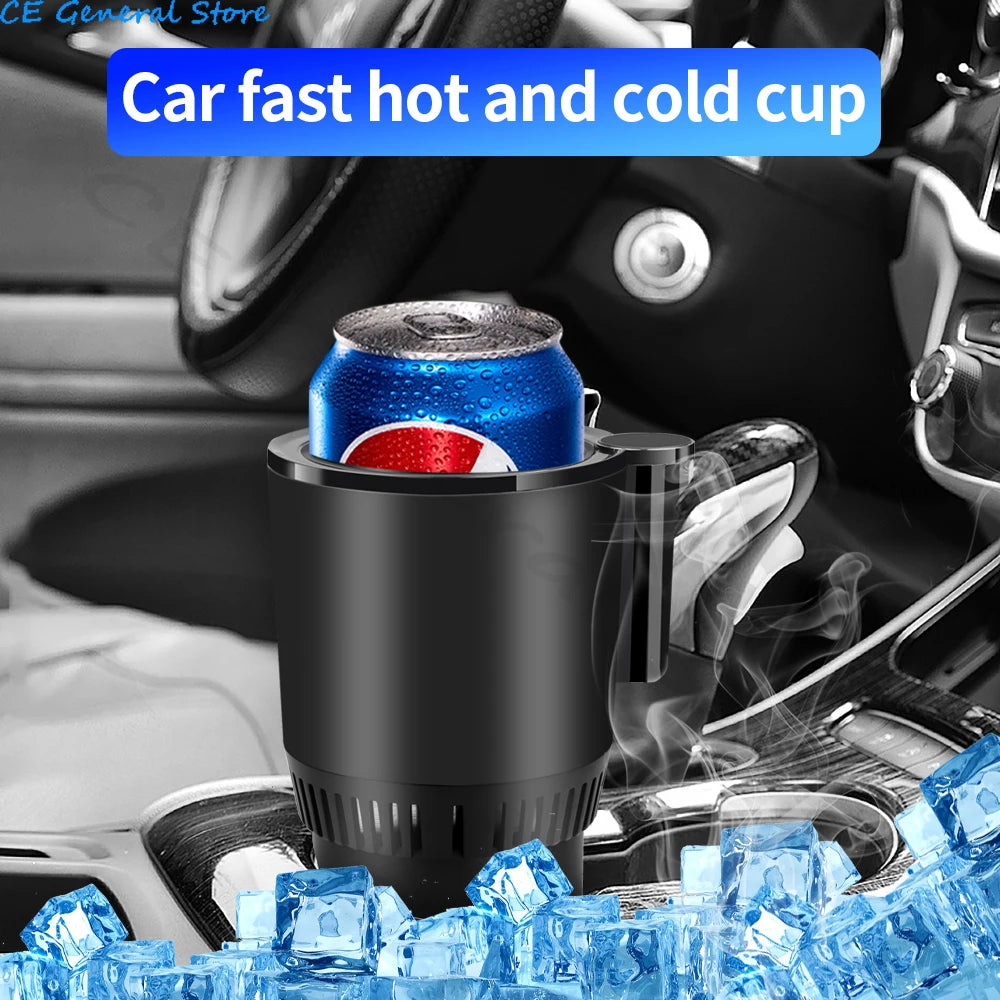 Car Cup Cooler Warmer Smart  Heating Cooling Cup 2-in-1 Car Office Mug Holder Cooling Beverage Travel Drinks Cans